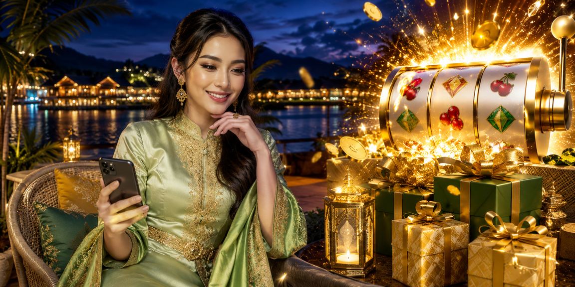 Pemain Malaysia menikmati permainan slot Hari Raya dengan tawaran bonus istimewa